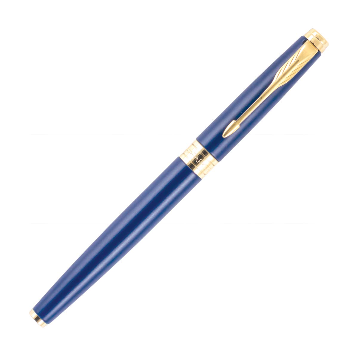 Parker Aster Matte Blue Gold Trim Rollerball Pen (Blue)