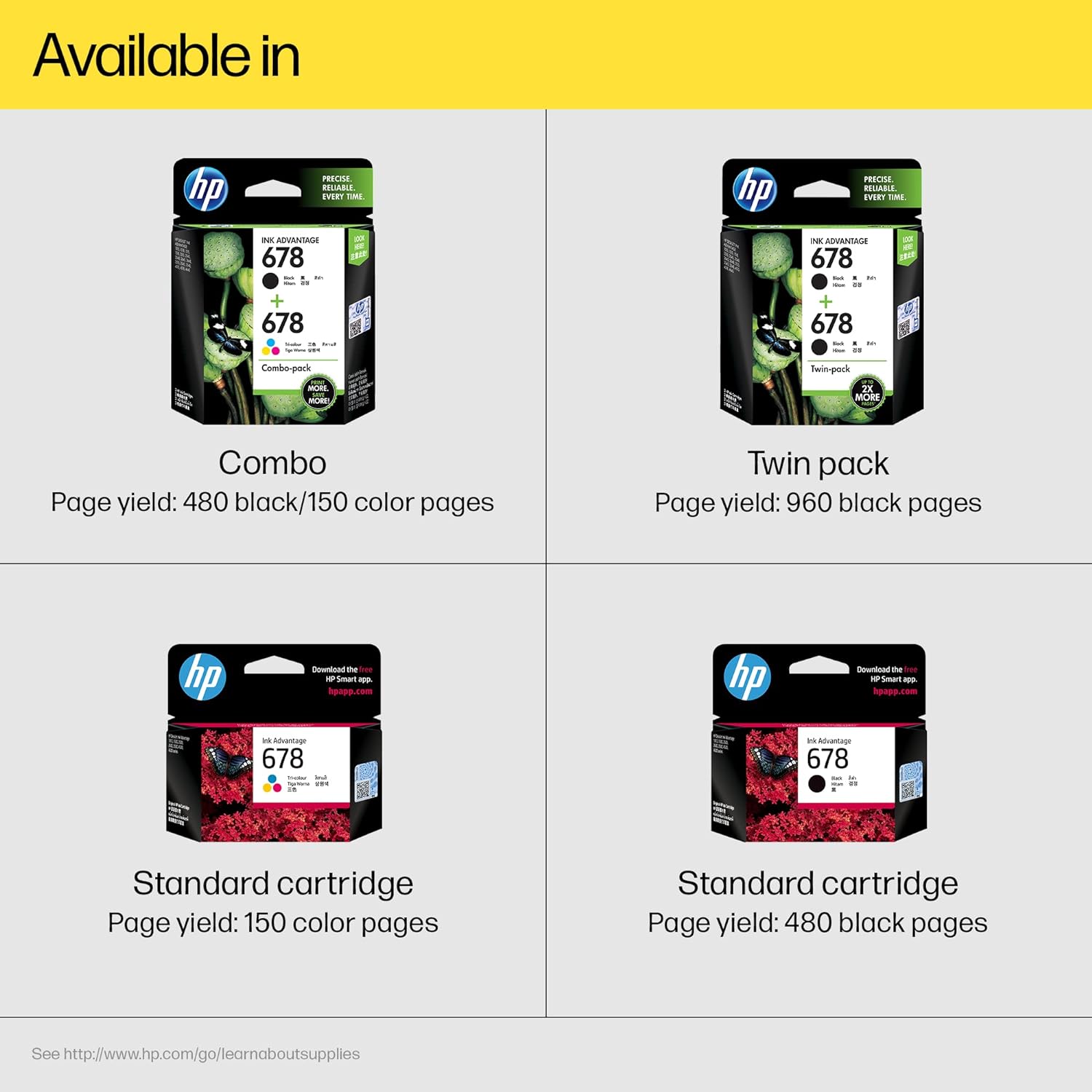 HP 678 Ink Advantage Cartridge